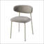 Chaise d'appoint à finition grise
