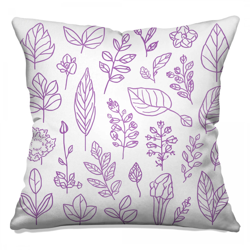 Coussins décoratifs mauves, 20 po x 20 po