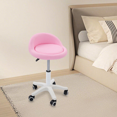 Tabouret de bureau réglable à roulettes
