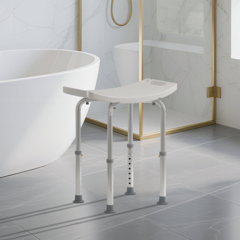 Adjustable Shower Stool With Non-slip Feet – Safe Bath Seat For Elderly, Pregnant & Disabled