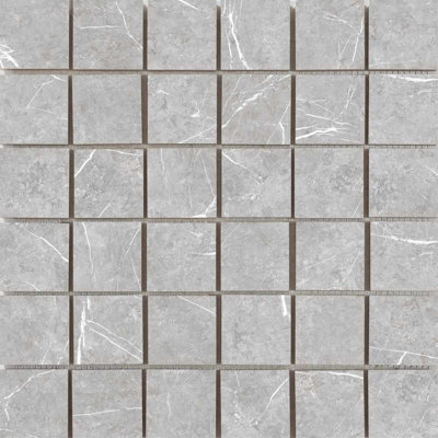 Carreau de mosaïque en porcelaine mate pour plancher et mur 2 po x 2 po Opera