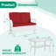  Ensemble de conversation 2 pièces pour causeuse et causeuse en osier 2 pièces-2140970472