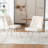 Modern Chenille Upholstered Dining Chairs Armless Side Chairs With Metal Frame For Kitchen Dining Room-155127100-155127103