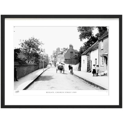 Reigate, Church Street 1909 by Francis Frith - Single Picture Frame Print