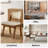 Amadou 19"W Modern Reversible Woven Rattan Backrest Dining Chair with Solid Wood Legs-912386665-912386679