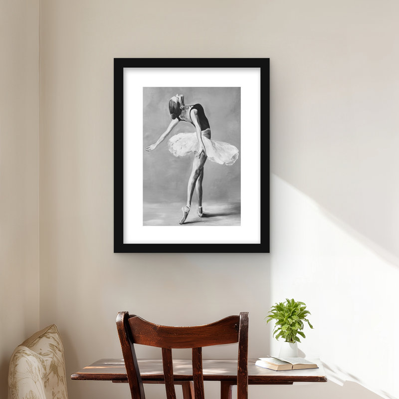 Danseuse de ballet classique - reproduction encadrée mat pour la décoration intérieure