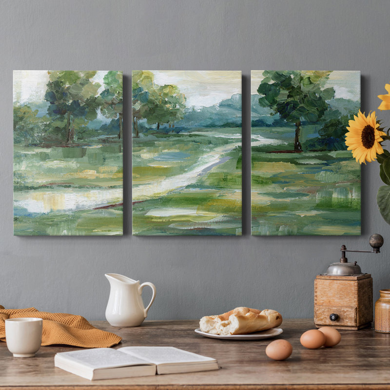 " Summer Light " 3 - Pieces, 48" H x 96" W x 1" D