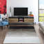 Tapis gris en laine de vache Ashlie-22933648