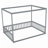 Canopy Frame Floor Bed With Fence-1228560633-1228560637