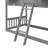 Twin Over Twin House Bunk Bed With Roof, Window, Door, And Safety Guardrails For Secure And Imaginative Kids' Sleep.-471800983