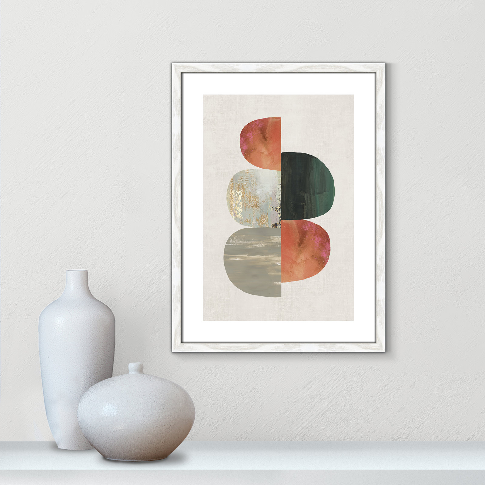 Evolving Energy II by Tom Reeves - Print, Framed Print, 23" H x 17" W, White Wood