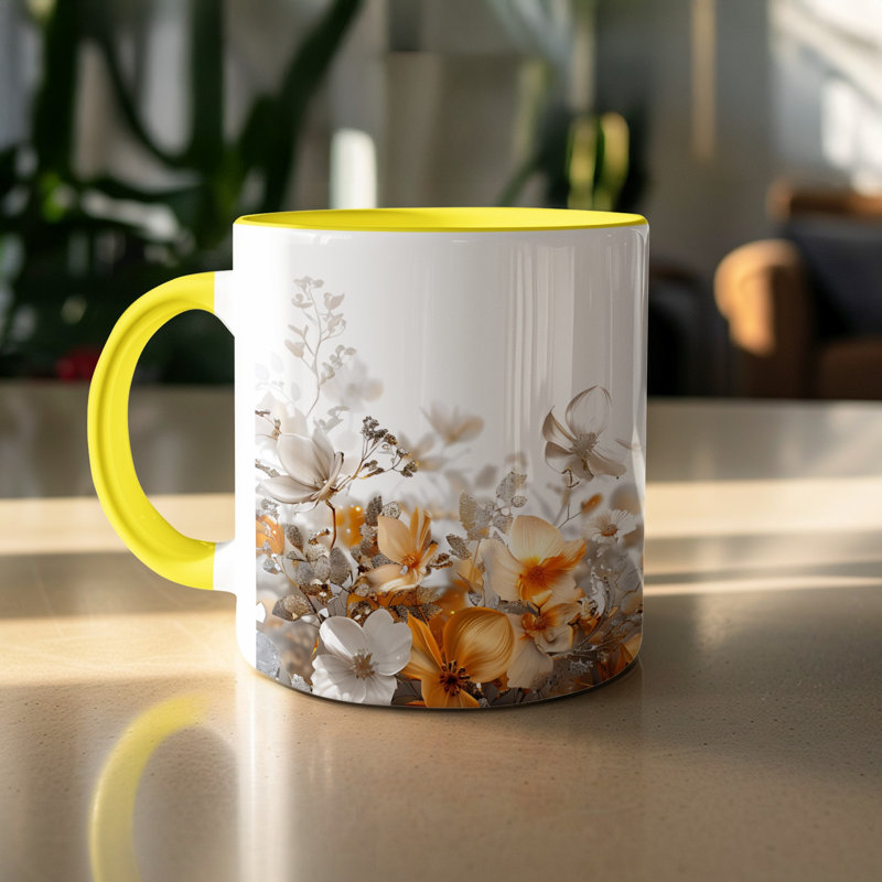 Ceramic Coffee Mug, Yellow