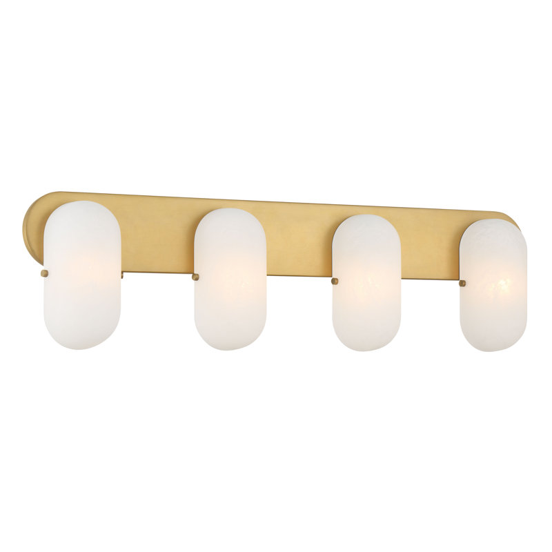 Coiffeuse Heathcote, 240 W, H 8,5 po x l 32 po x P 3,5 po, Quatre lumières