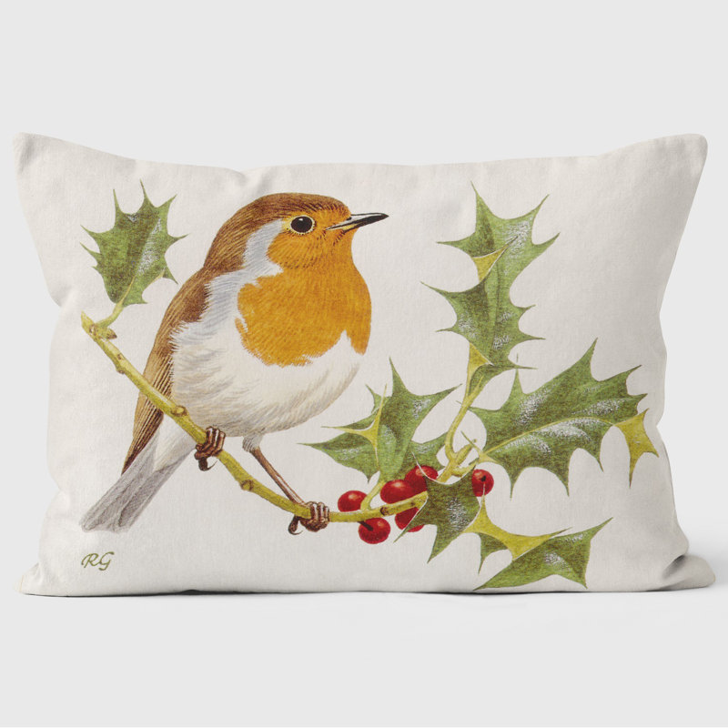 Robin on a Branch - Robert Gillmor Cushion