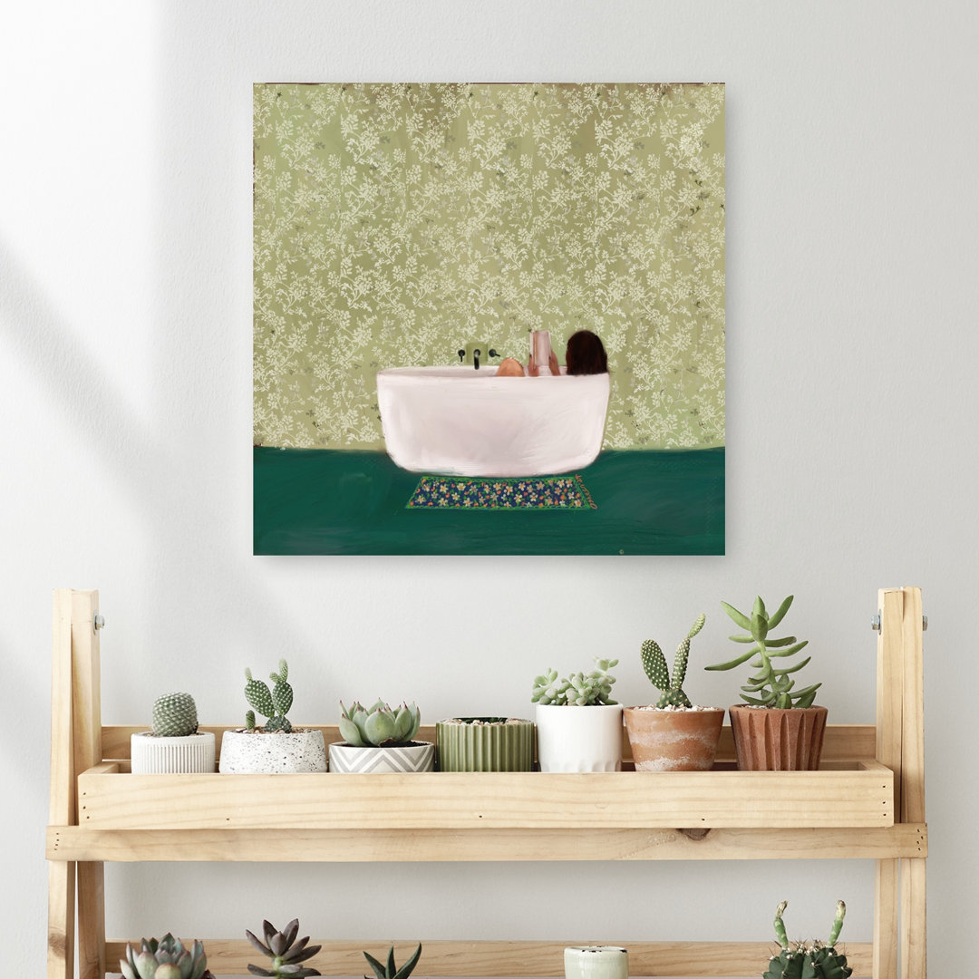 A Peaceful Soak Peaceful Abstract Contemporary Wall Art Print