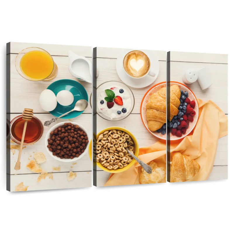 Petit déjeuner copieux, H 20 po x l 33 po