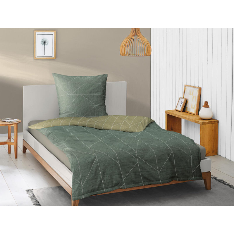 Paris Duvet Cover Set, Orange, 155 x 200cm Duvet Cover + 1 Pillowcase