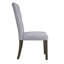 Ensemble de 2 chaises d'appoint rembourrées en lin seulement, sans les tables