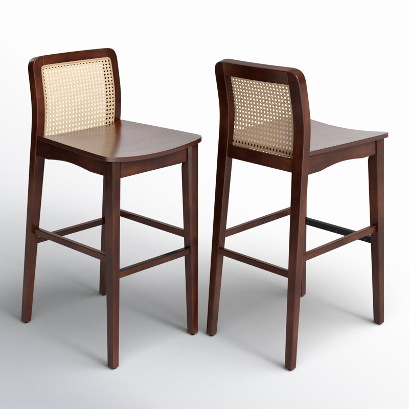 Tabouret de bar et de comptoir Avari, Marron foncé, Tabouret de bar (siège d'une hauteur de 28,9 po)