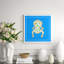 Palace Chair In Blue Giclee Print by Dana Gibson