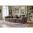Oversized Modular Deep-Seat Sofa, 3-Piece All-Foam Sectional Couch In Soft Textured Fabric, Tool-Free Assembly, Apartment-Friendly Low Profile, 111" × 37" × 23.6"-Brown-283939577
