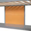 Lit mezzanine simple avec bureau et tableau d'écriture gris - Créez une solution de rangement pratique à 2 tiroirs pour une chambre à coucher élégante-121022334-121022333