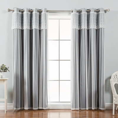 Crenshaw Solid Room Darkening Thermal Grommet Curtain Panels