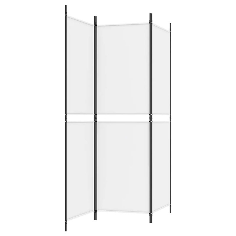 Kahleo Room Divider, White, 180cm H x 150cm W, 3