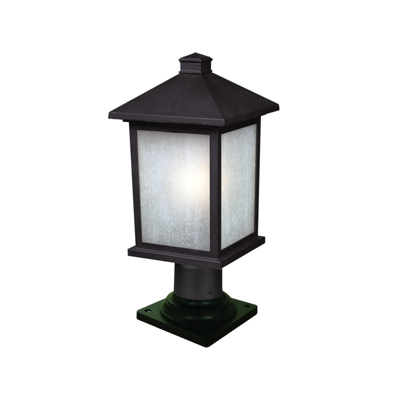 Wabansia Seeded Pier Mount Light, Black