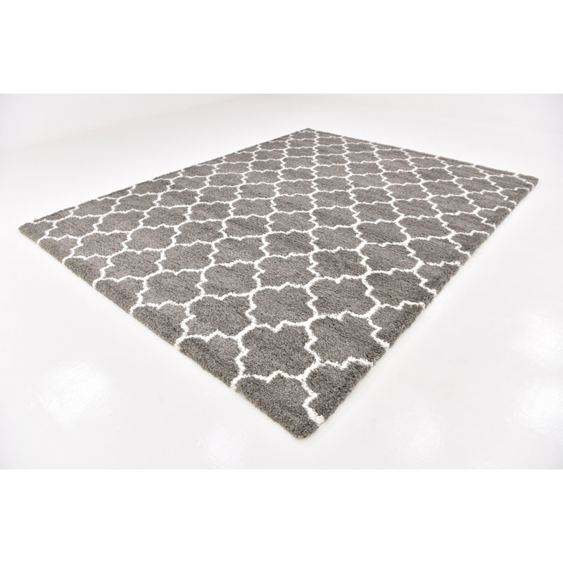 Abdirizak Geometric Indoor Rug, Rectangle 4'1" x 6'1"