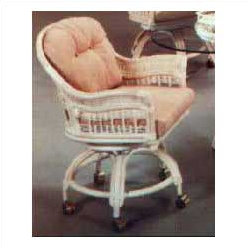 Fauteuil capitonné en osier / rotin Plantation, A3011