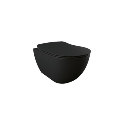 WS Bath Collections Ultra 1.28 Gallons GPF Round Wall Mounted Kit (Seat Included)
