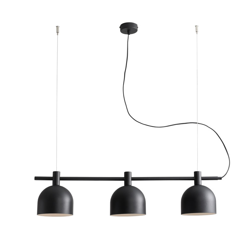Beryl 3 - Light Kitchen Island Pendant, Black