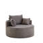 Fauteuil d'appoint confortable en velours côtelé, lit moelleux moderne pour un usage domestique