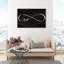 Sparkle Night - reproduction d'art textuel sur toile tendue-70557148-70557150