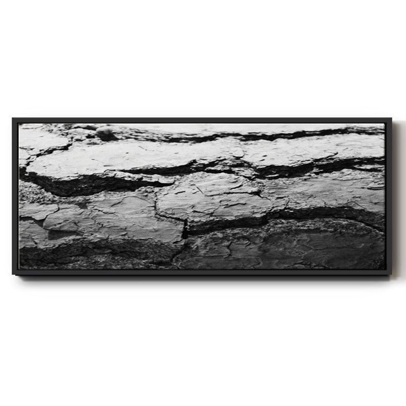 Found Textures IV - reproduction d'un seul cadre photo sur toile, H 24 po x l 60 po x P 1,5 po, Toile avec cadre noir