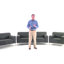 Chaise Hercules LeatherSoft avec surpiqûres et structure intégrée en acier inoxydable