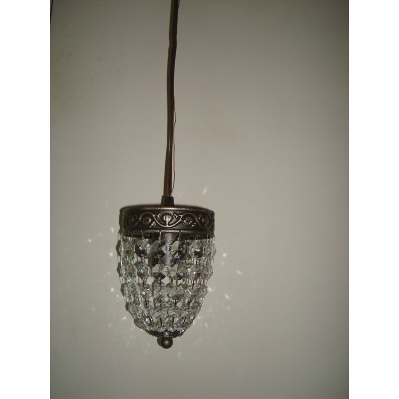 Luminaire suspendu en cristal 1 lumière Traditional