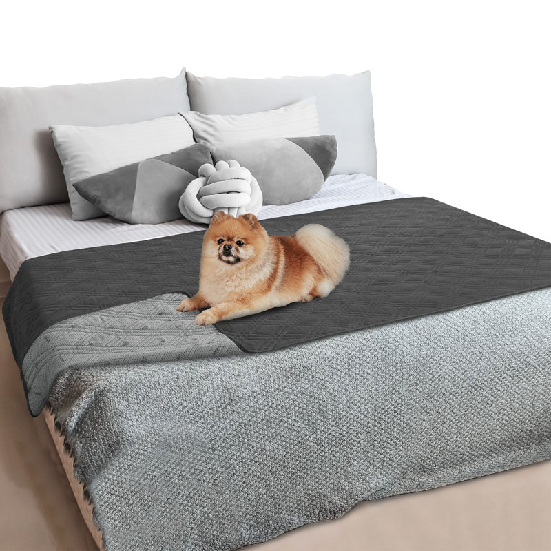 Couverture en polyester, 52 po x 82 po, Gris