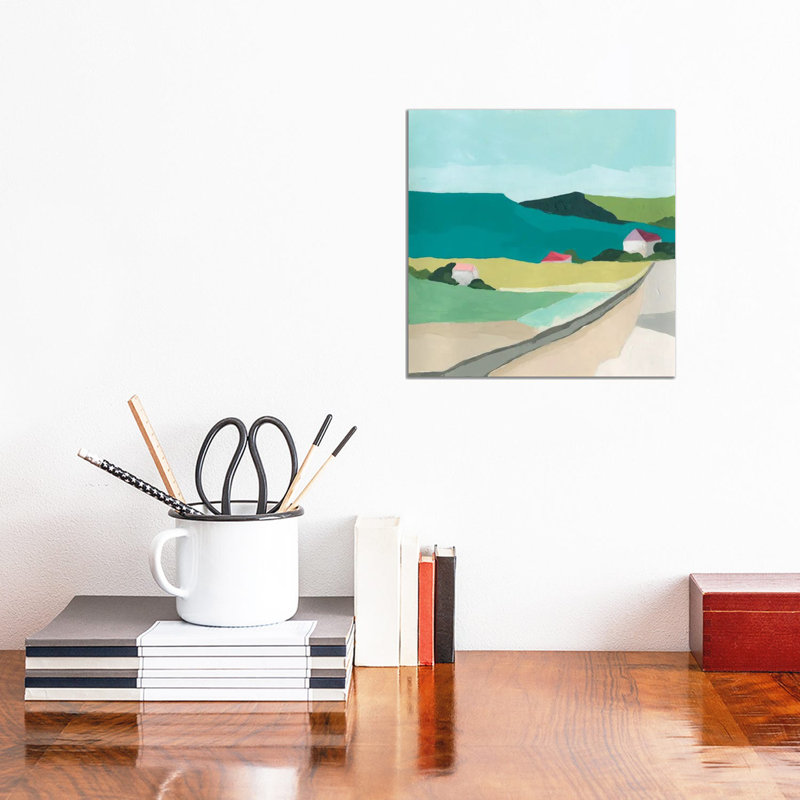 Farm Vista II by June Erica Vess - Wrapped Canvas Painting, 30.48cm H x 30.48cm W