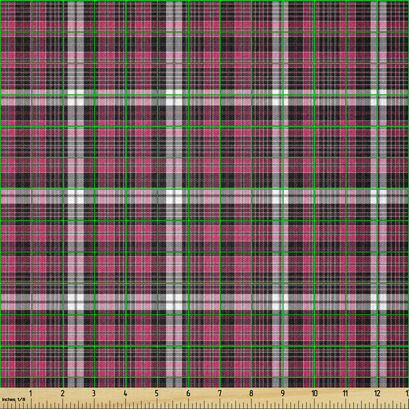 Christhilde Symmetrical Lines Squares Geometric Multi-Purpose Fabric