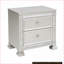 Table de chevet 2 tiroirs Modern Silver
