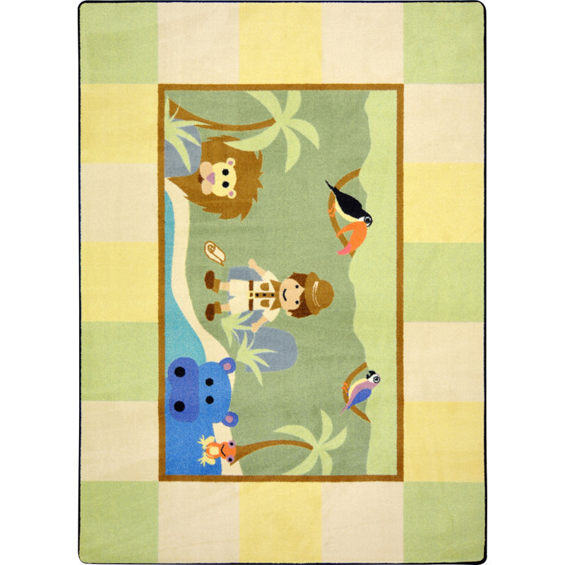 Tapis pour enfant Kid Essentials Lil 'Explorer, Rectangle 3 pi 10 po x 5 pi 4 po