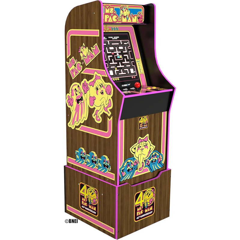 Arcade1up Ms. Pac-Man Arcade Machine 40th Anniversary 10 Games-in-1