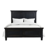 Trento Queen Bed in Distressed Black