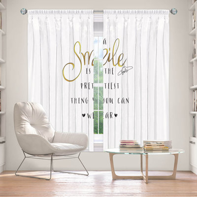 Paire de rideaux obscurcissant en polyester Rosete