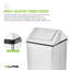 Poubelle intérieure en acier inoxydable 40 gallons avec couvercle pivotant-130219934
