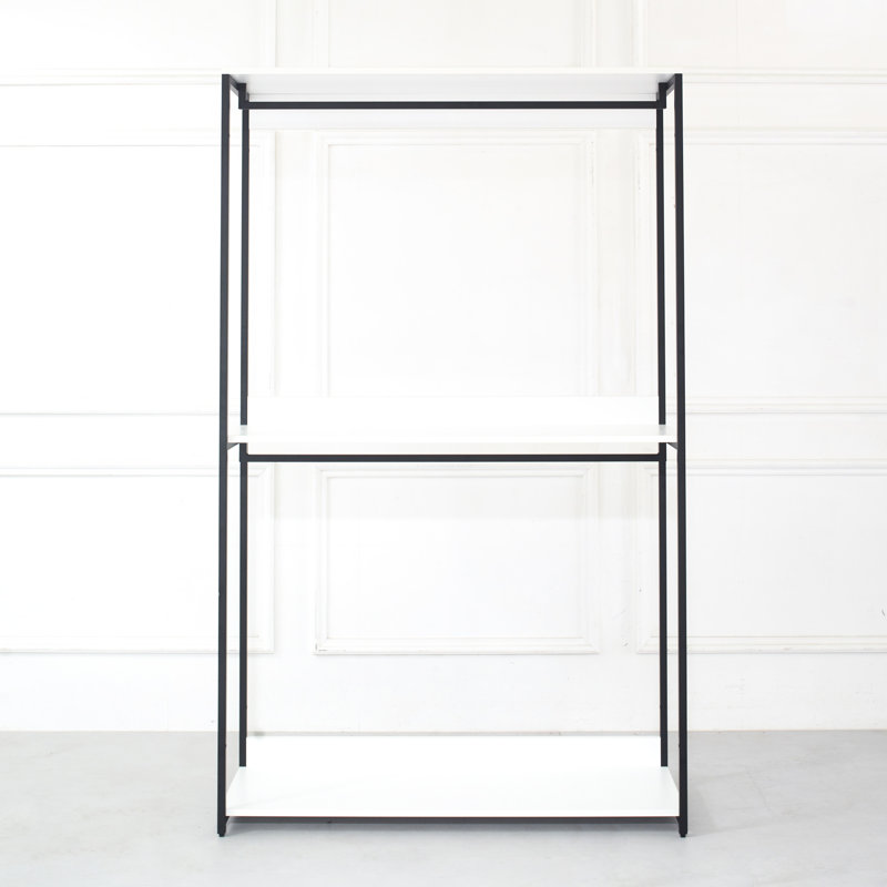 Walk-In Closet 47" - Powder Coated Metal Structure, Components, Deep Storage Areas, To Water & Heat, Stain And Scratch With Shelf Frame, Extra Storage, , E0 Board