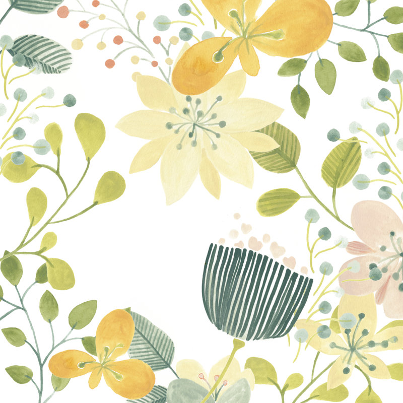 Garden Galore III - Wrapped Canvas Print, 76cm H x 76cm W
