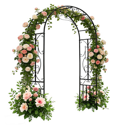 Treillage pour jardin en métal noir Knfant